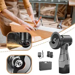 Mini Angle Grinder Lithium Battery Rechargeable 15000RPM Household Brushless Cutting Machine Portable Grinding Polishing Machine