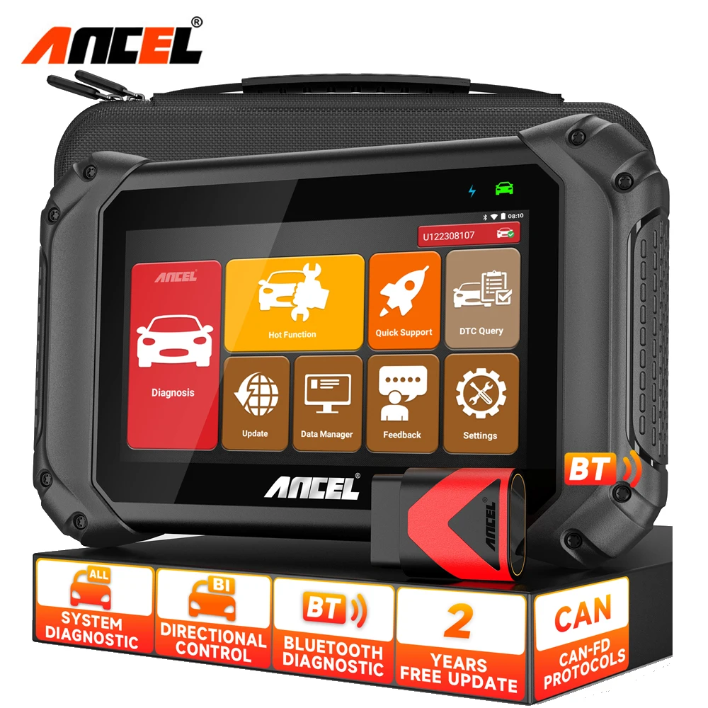 ANCEL V5 BT Car Diagnostic Tool Bi-directional Control EOBD OBD2 Scanner CAN FD Full System Car Diagnosis Scanner PK ANCEL X6