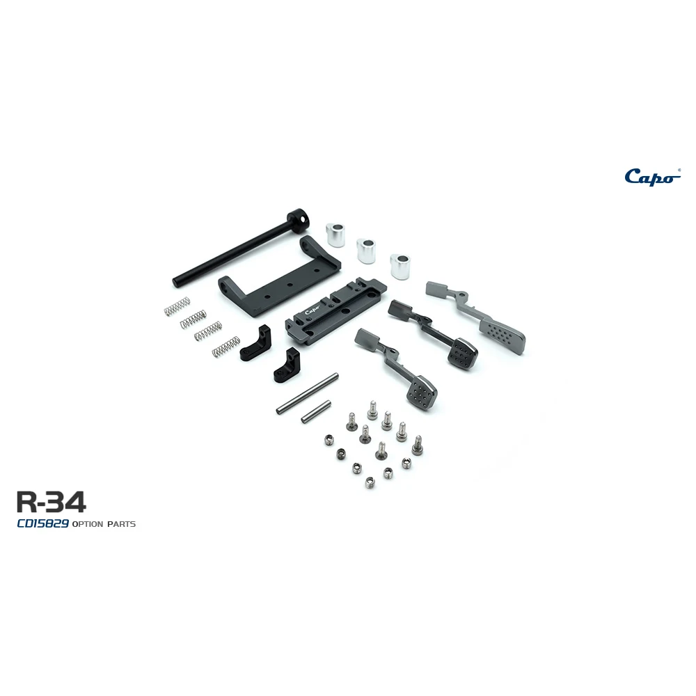 

Имитация педали акселератора, тормоза и сцепления, обновленная часть для CAPO GTR 1/8 R34, радиоуправляемая гоночная модель автомобиля, игрушка TH22549
