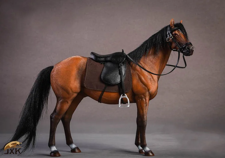 Collectible JXK JXK013 1/12 Scale Soldier Scene Simulation German Hanover Warm Blood Horse for 6in Action Figure Body