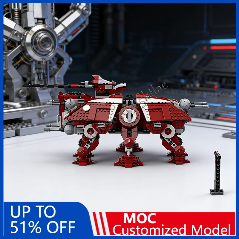 973 PCS Star Battle Coruscant Guard AT-TE Creeper Kreatives MOC Bausteinmodell Kinder Bildung Montage Weihnachtsgeschenke