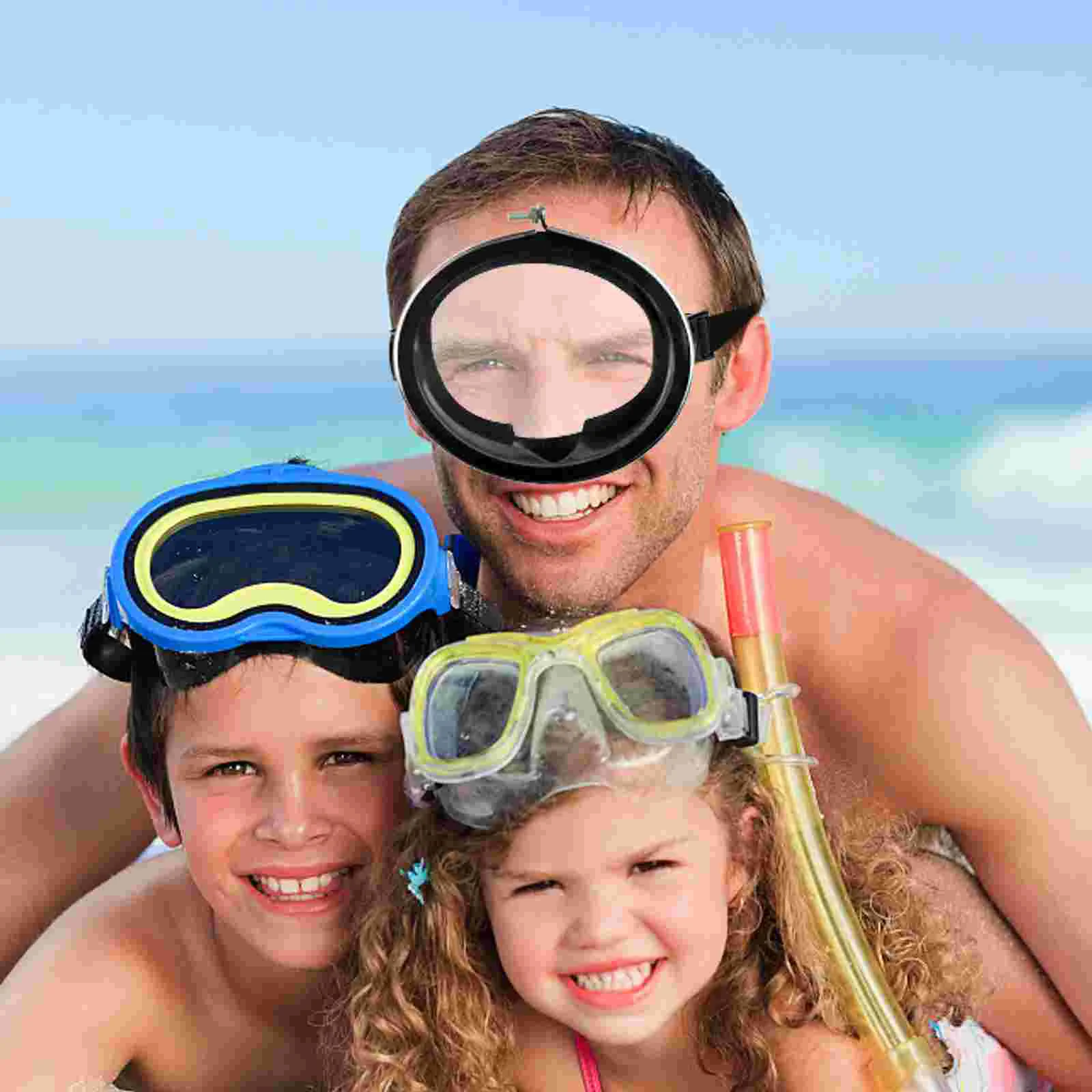 

Swimming Goggles Underwater Glasses Silicone Diving Mask Use Wide-field Miss Kids