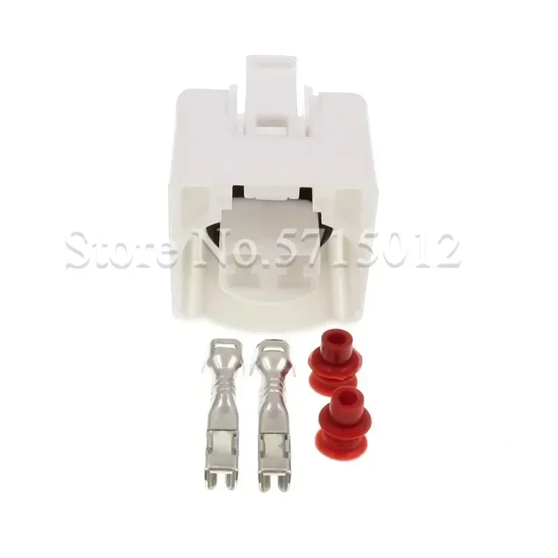 2 Hole White Electrical Connector Waterproof Automotive Wiring Harness Female Plug