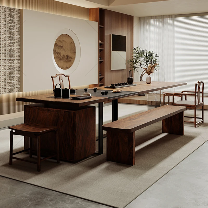 

#Modern Solid Wood Extendable Desk With New Design For Commercial Office Use