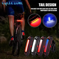 Powerful USB Rechargeable Bicycle Light Waterproof Bike LED Rear Lamp for Road MTB Night Cycling Safety Warning Bike Taillight