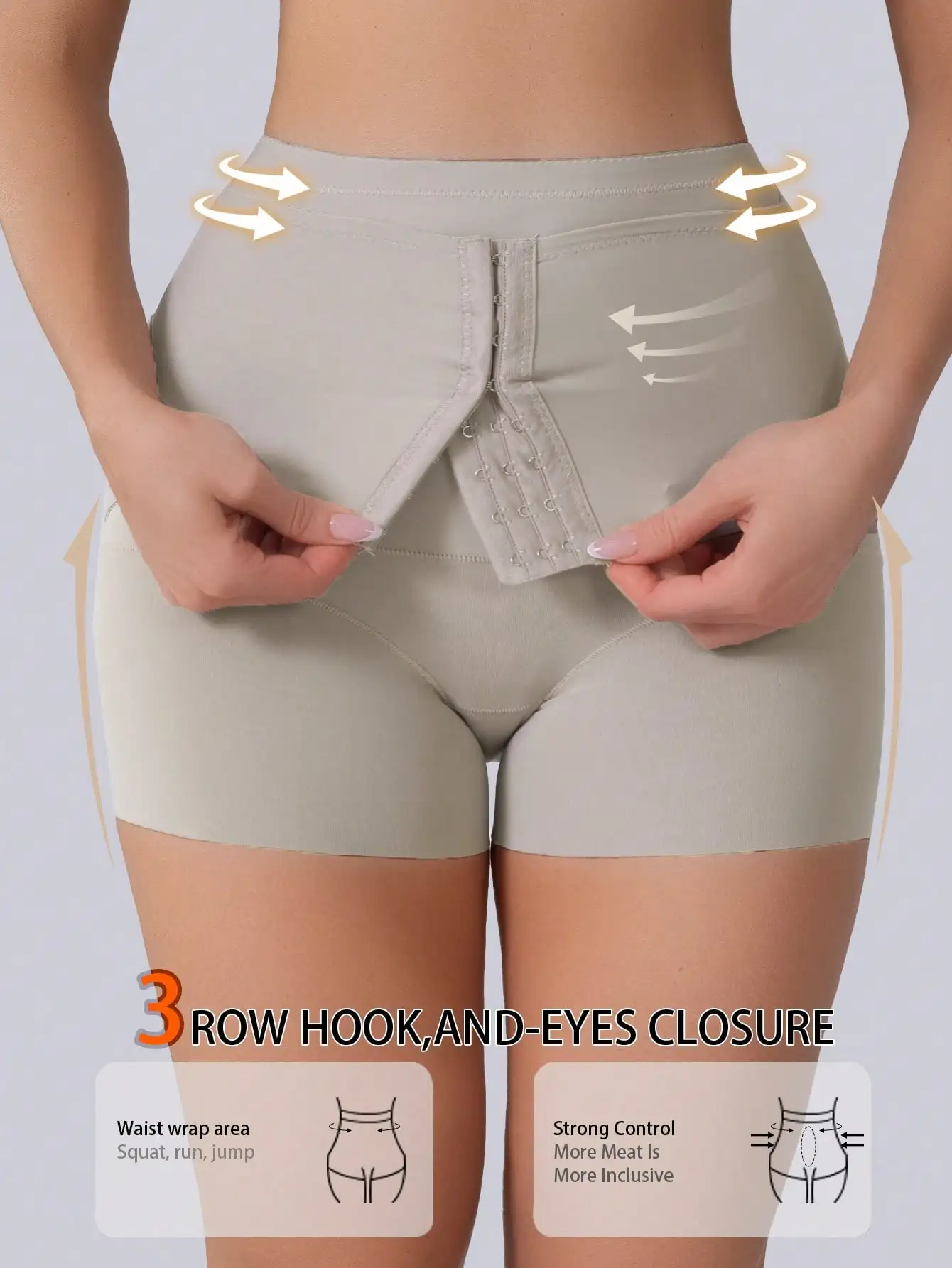 1 pièce Culotte gainante sans couture taille haute pour femme, effet ventre plat, rehausseur de fesses, sous-vêtement sculptant