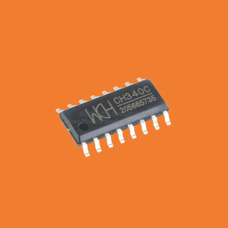 10pcs/Original genuine patch CH340C SOP-16 USB to serial port IC chip with built-in crystal oscillator