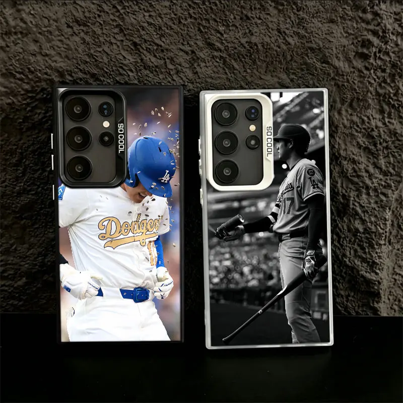 Baseball Player Otani Phone Case for Samsung S26 Ultra S25 Edge S24 FE S23 FE S22 Plus Galaxy S21 S20 Cover Back Anti-fall Patte