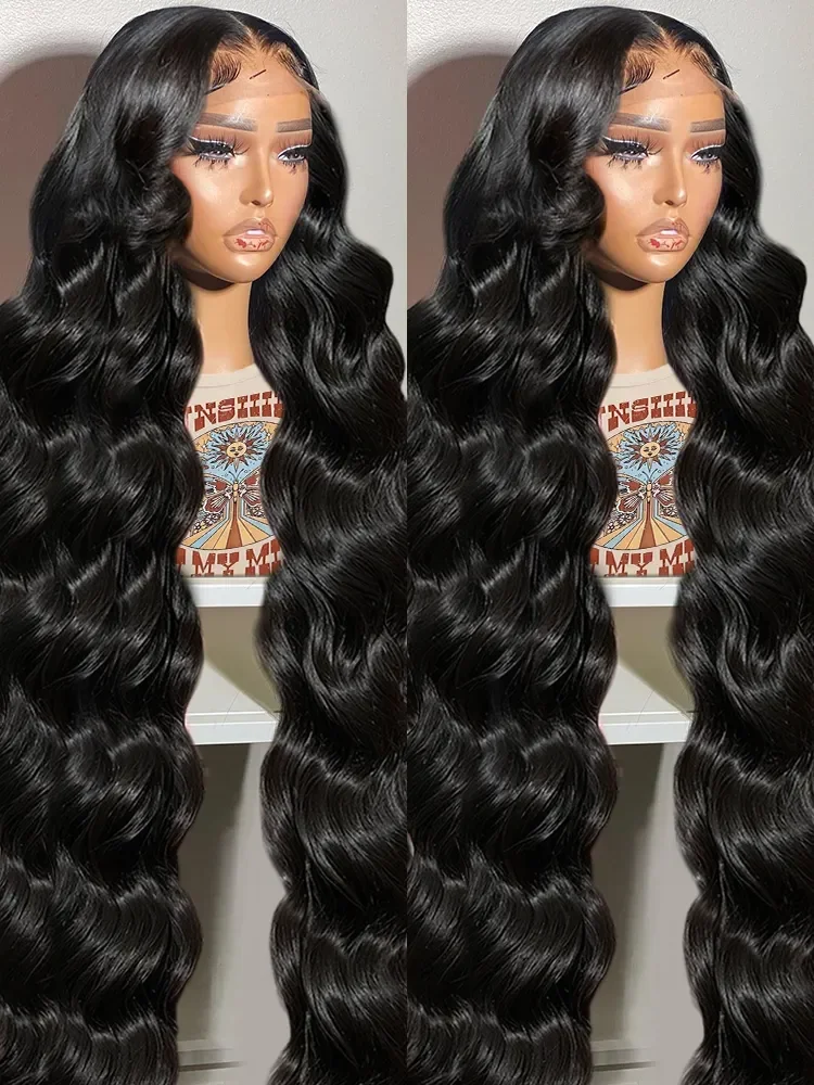 

250 300 Density Body Wave 13x6 HD Lace Frontal Human Hair Wig Brazilian 30 40 Inch 13x4 Water Wave Lace Front Wig Human Hair