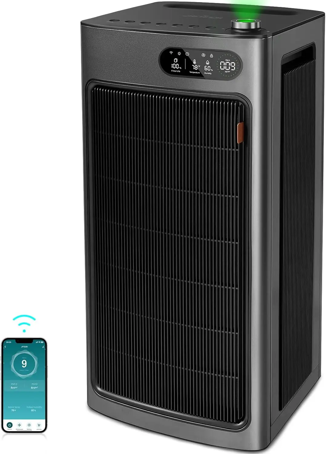 Air  for Home Office Room Up to 6862 ft², Dual Carbon Air Filter Air Cleaner, Smart Whole House