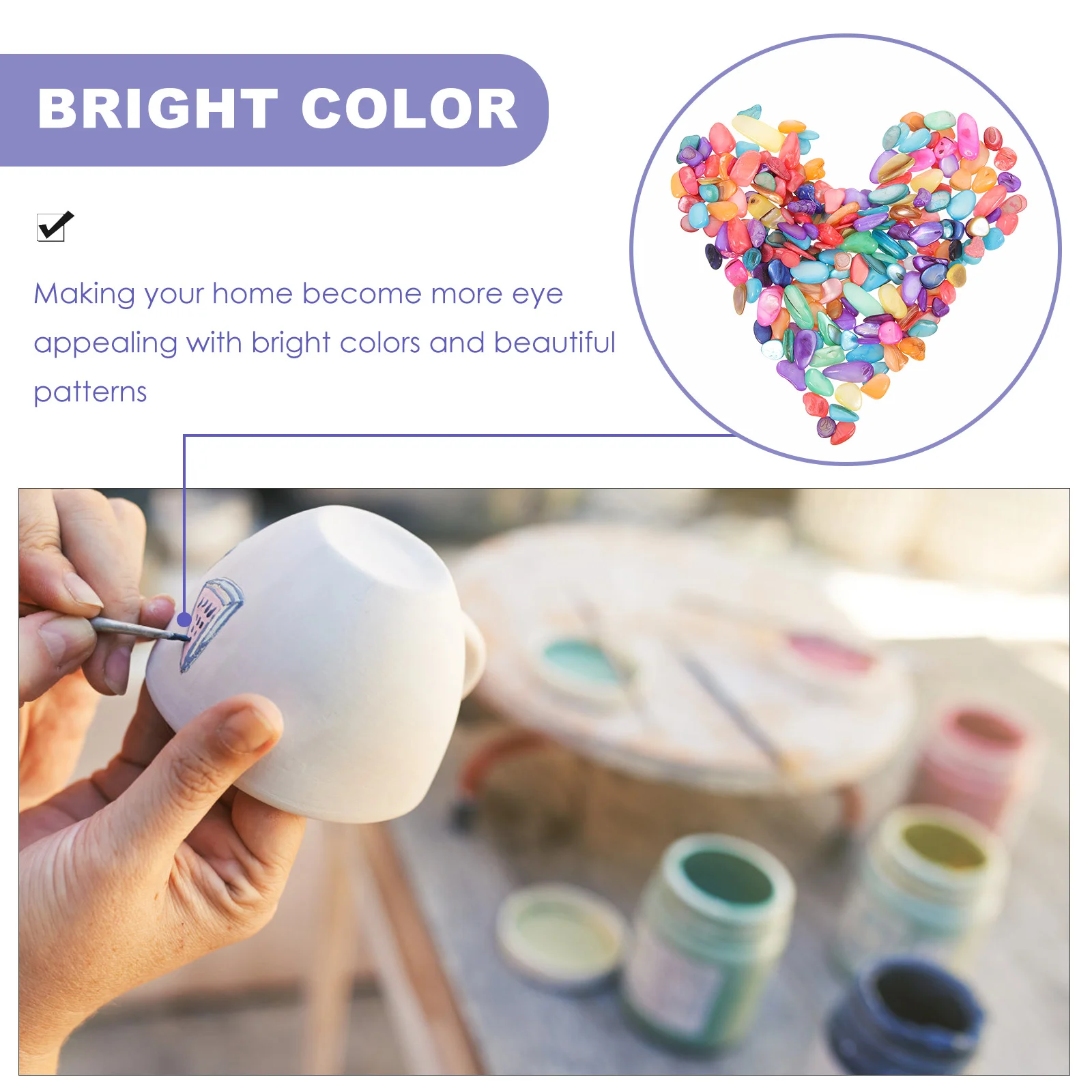 

1 Box DIY Mosaic Irregular Shell Pieces Durable Wear-Resistant Mosaic Materials for Crafts Photo Frames Plates Cups Home