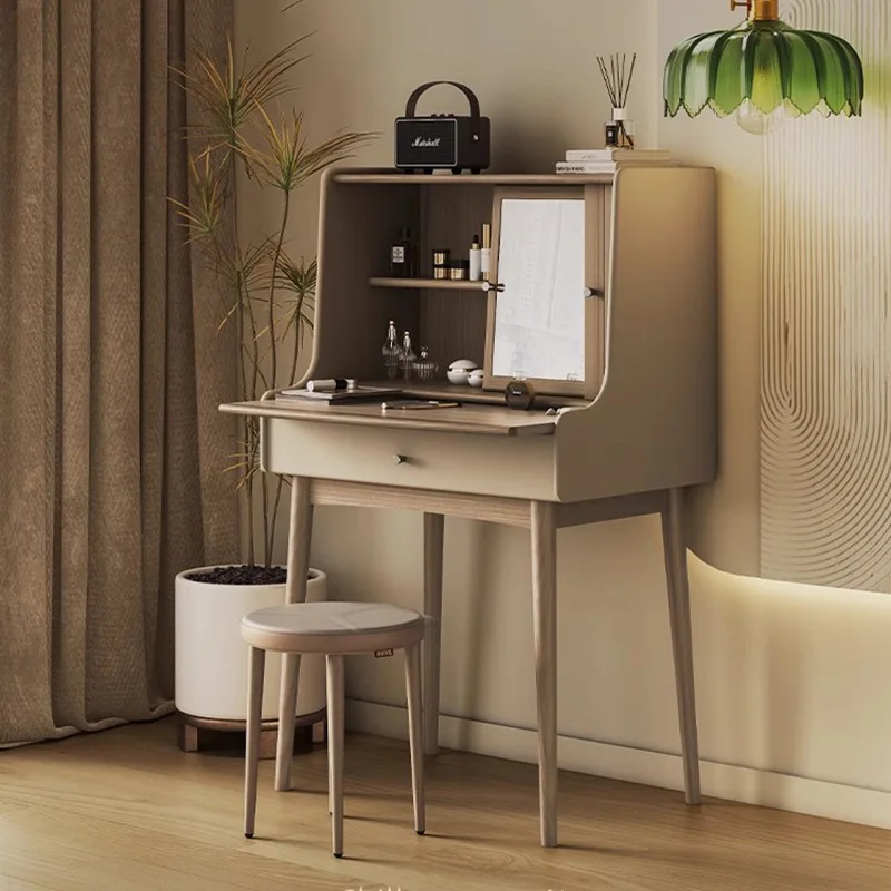

European Bedroom Vanity Table Makeup Cosmetics Beauty Wood Luxury Women Modern Dressing Table Mobile Vestidores Home Furniture