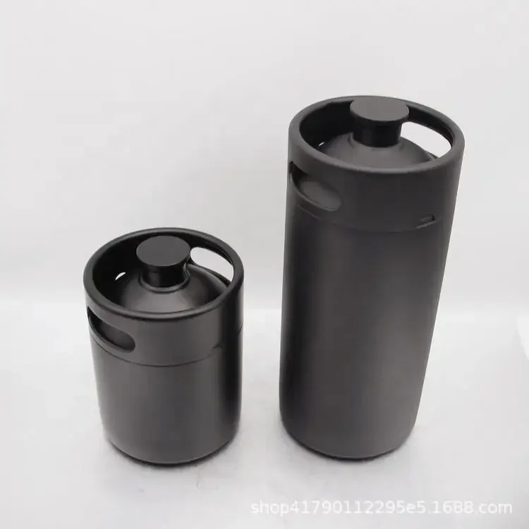 

2L 3.6L 4L 5L Black Spray 304 Stainless Steel Beer Barrel Pressure Barrel Baijiu Barrel Home Brewing
