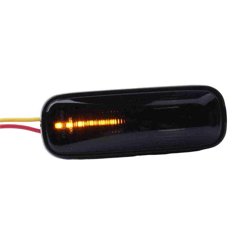 Auto Led Zijmarkering Richtingaanwijzer Lichtgeel Looplicht Positie Lamp Voor Honda Civic 1995-2000 Zwart