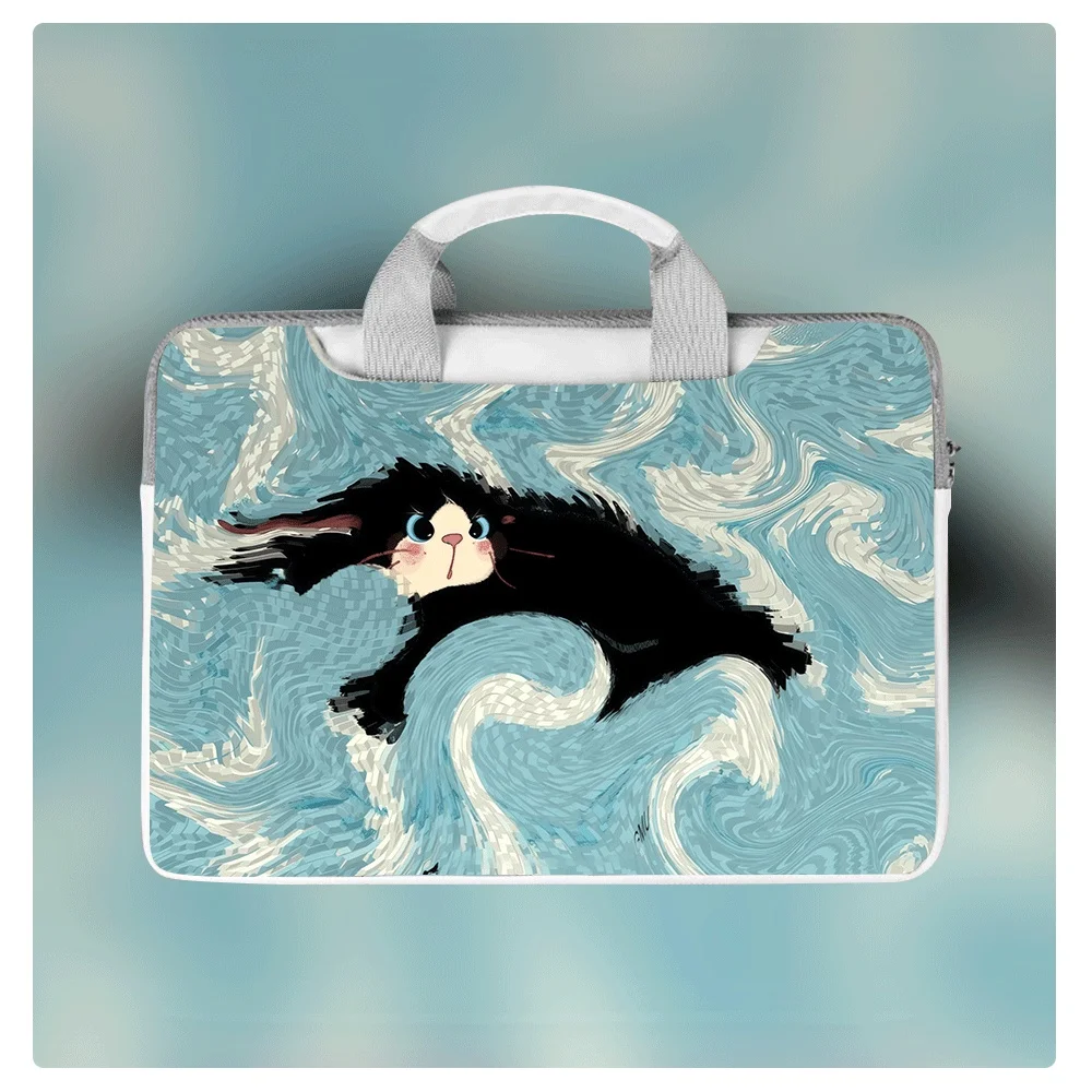 

Cute Cat Print Laptop Bag Cover Laptop Case for Macbook Case 12 13 14 15 16 Inch Macbook Air Storage Bag Briefcase Holiday Gift
