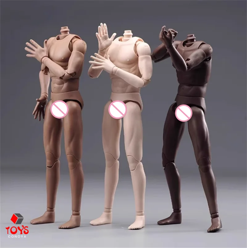 DT001 DT002 DT003 Męski żołnierz w skali 1/6 Super elastyczne ciało z miękkimi rękami i stopami 27 cm Standardowa lalka z mięśniami