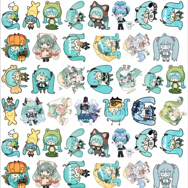 

Акриловый лист Hatsune Miku с мультяшным аниме, модный и популярный зажим для волос «сделай сам», полипропиленовый зажим, электрическая чашка для воды, патч, аксессуары