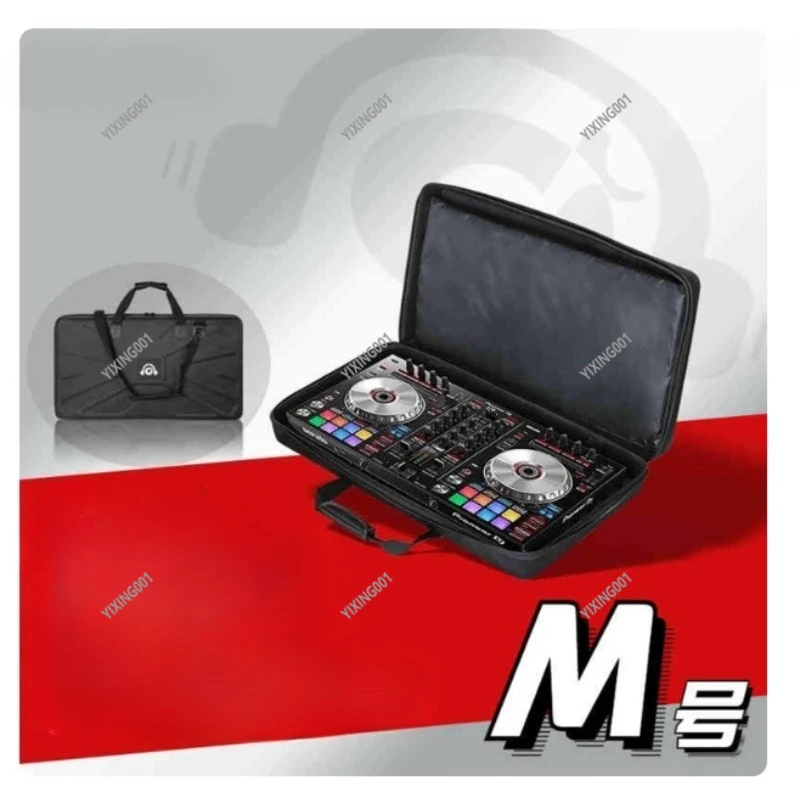 DJ Controller Equipment Hard Case Package - Compatible with FLX4/RX3/RR, Shockproof Padding, Portable for Stage & Travel