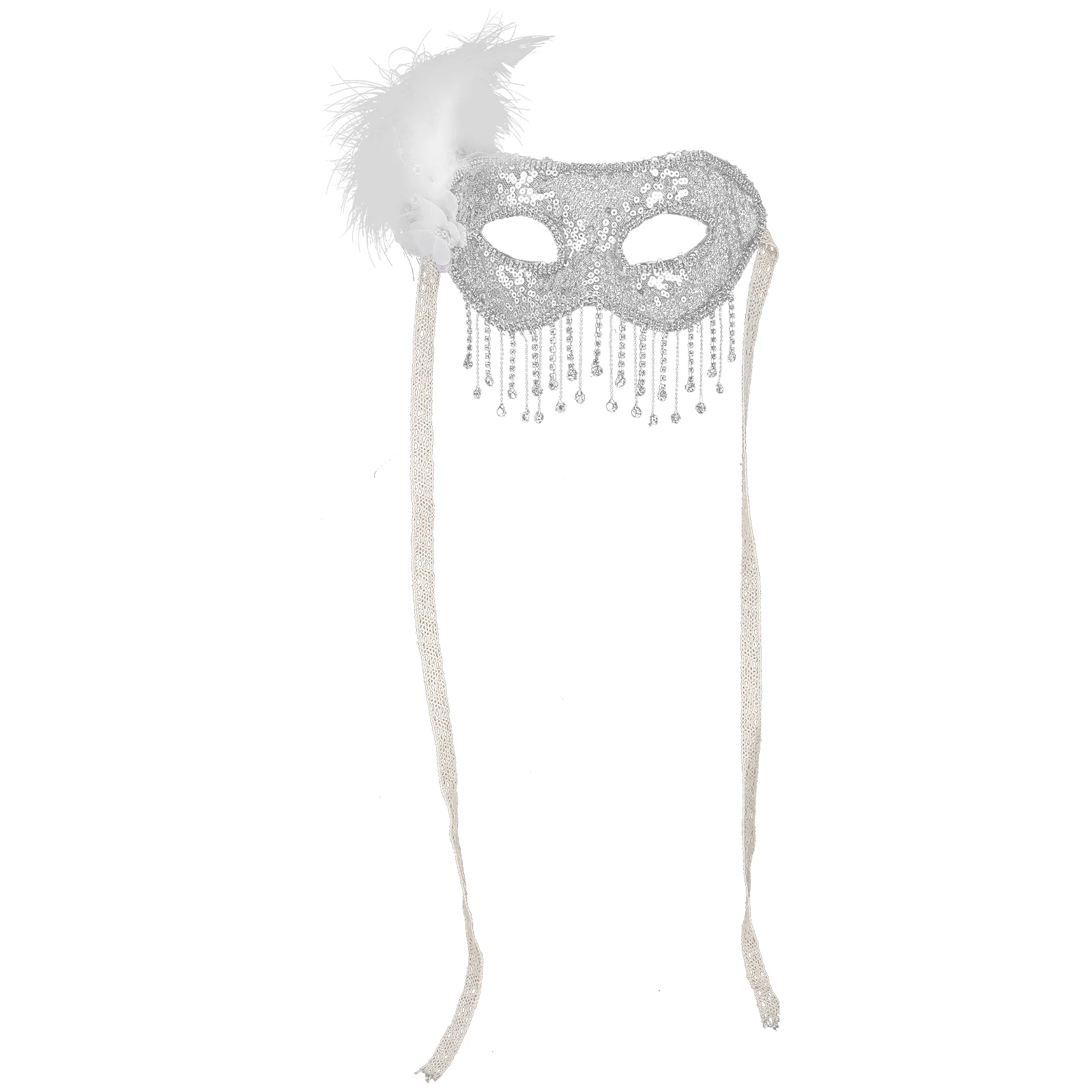 

Ancient Style Veil Mask Halloween Masks Glitter Face The for Masquerade Party Half Costume Women Decorative Carnival