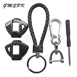 ABS Motorcycle Carbon Fiber Pattern Key Cover Case Shell + Keyring Fit for Suzuki GSXR 600 750 1000 GSX-R 600 750 SV650 SV1000