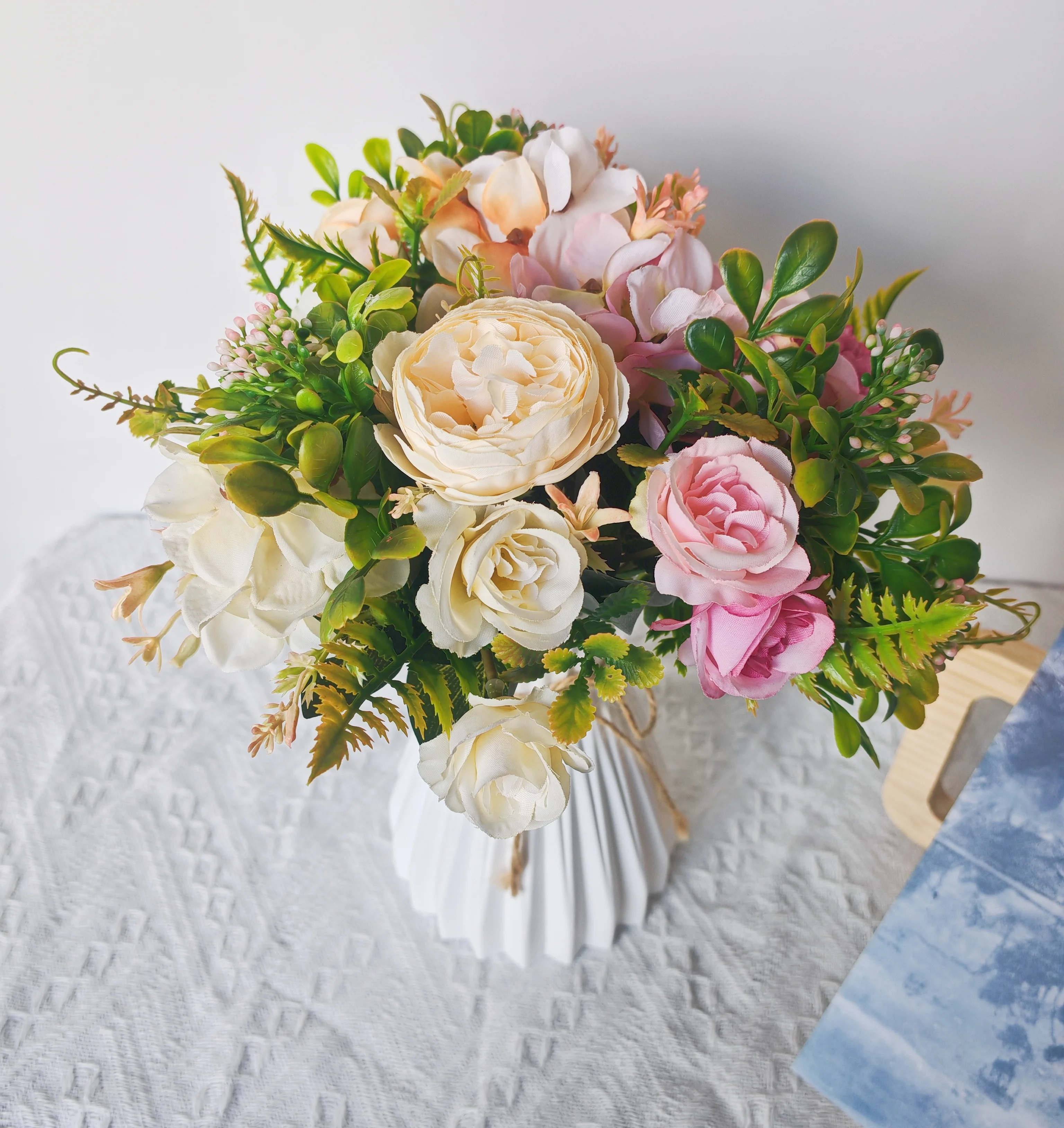 

Artificial Flowers Peony Rose Bouquet room bedroom Home table garden plants Birthday Party Christmas bride wedding decoration