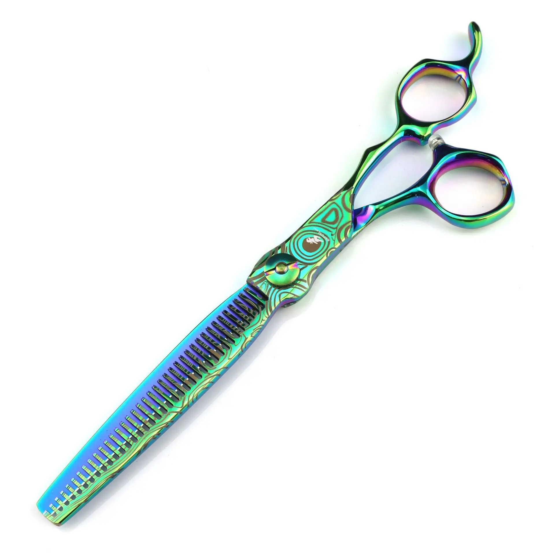 Profession elle grüne jp440c Stahl 7 \'\'Damast muster Haars chere Haarschnitt Ausdünnung Friseur Schneiden Schere Friseur Schere