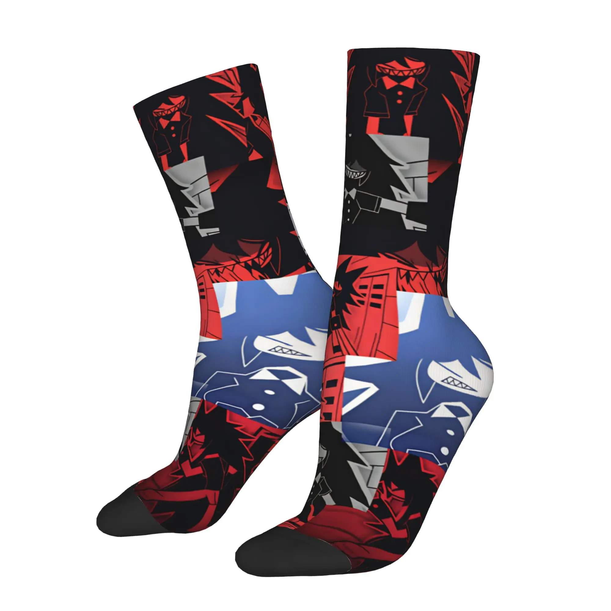 M-Miss C-Circle Cartoon Men's Crew Socks Unisex Cute Anime Spring Summer Autumn Winter Dress Socks