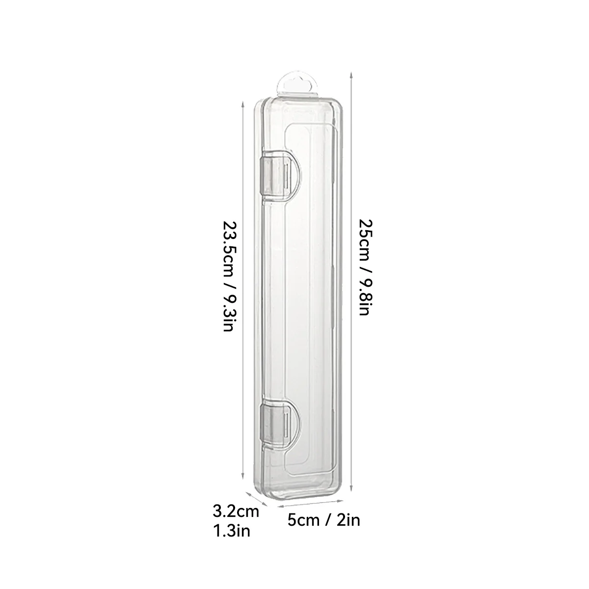 Schrijfwarenorganizer Transparante plastic potloodendoos Kantoor Draagbare opbergdoos voor penselen, schilderen, potloden, aquarelpen