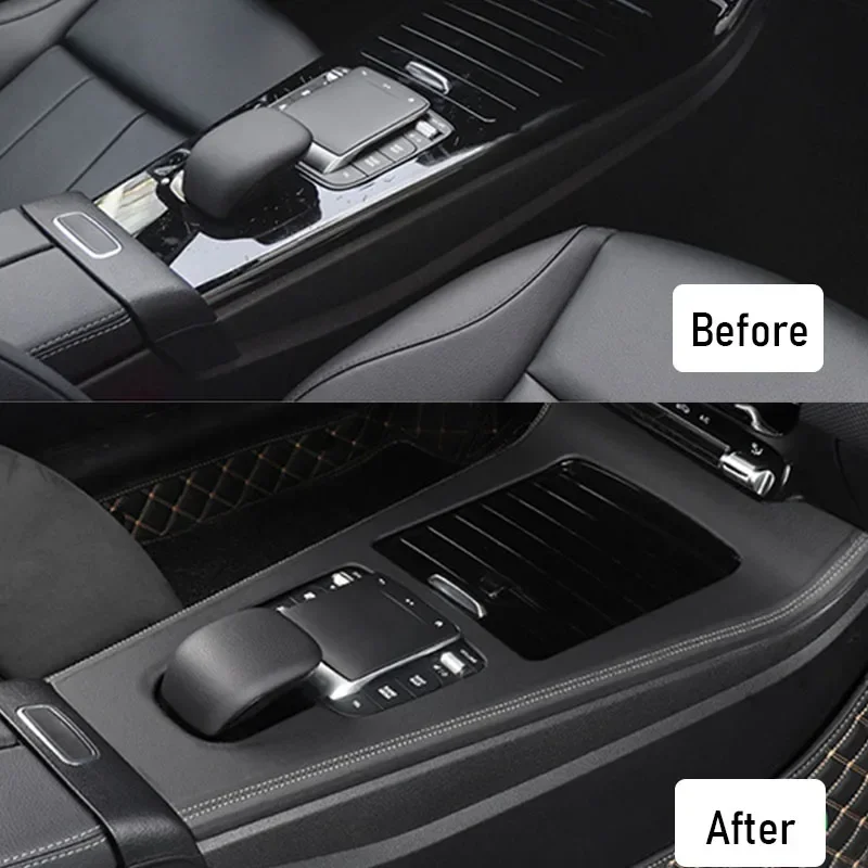 

Горячие внутренние наклейки, центральная панель автомобиля, декоративная панель, задний воздуховыпускной панель, панель для Mercedes Benz 2020 2021 2022 2023 2024 A Cla