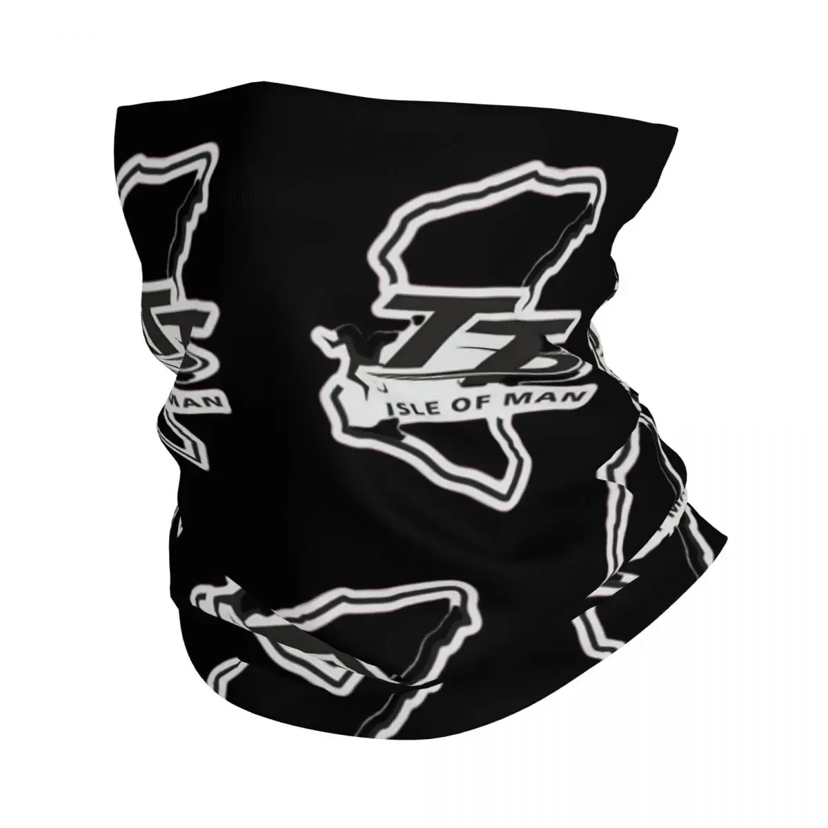 Isle Of Man TT Motorbike Bandana Neck Gaiter Printed Tourist Trophy Balaclavas Wrap Scarf Warm Cycling Riding Unisex Adult