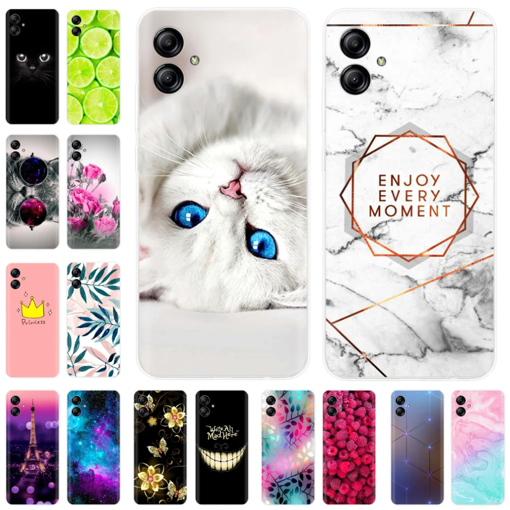 For Samsung Galaxy A04E Case A04s Soft Cartoon Shockproof Silicone Phone Cover For Samsung A04s A 04s Clear TPU Coque GalaxyA04s