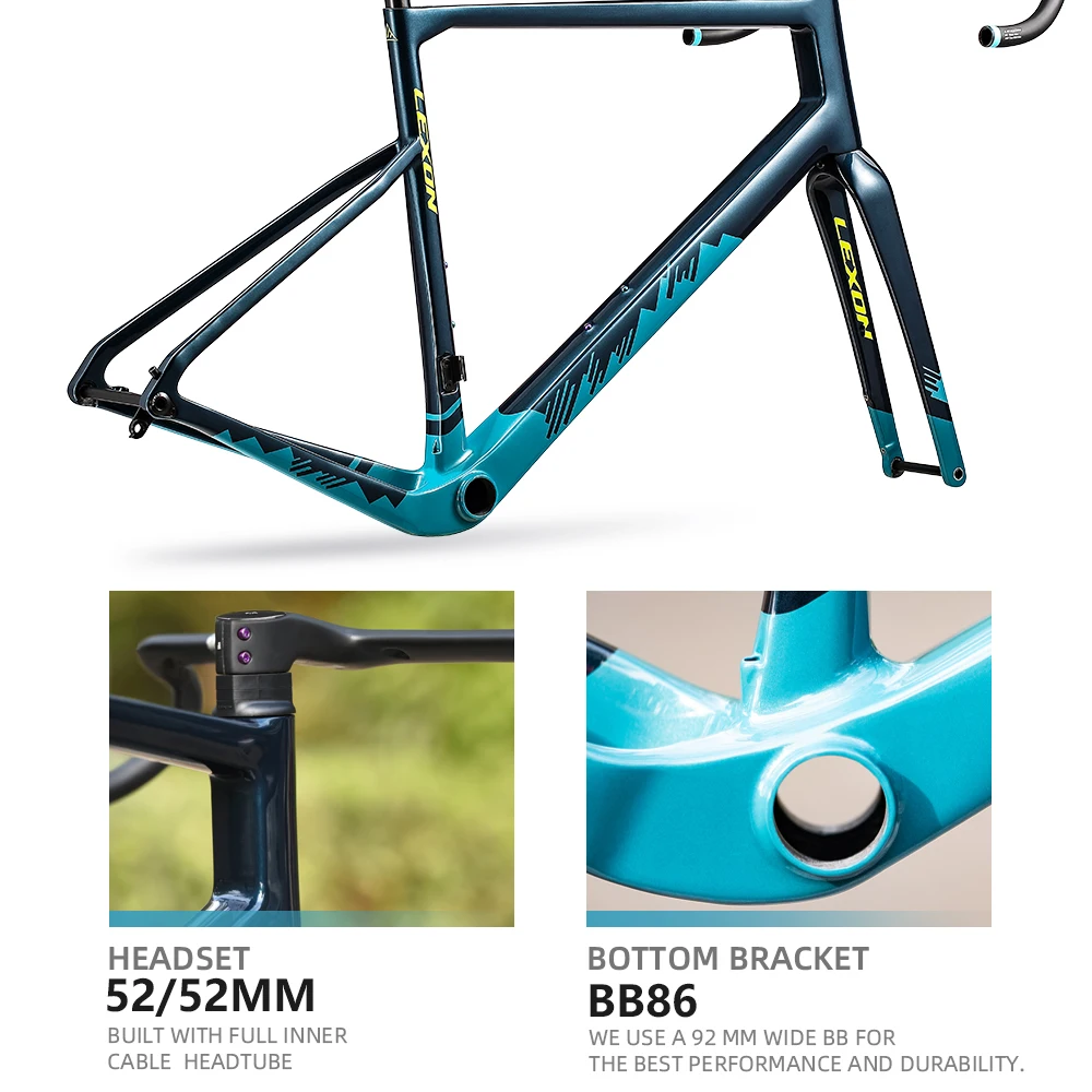 2024 Lexon GFX Carbon Gravel Frame Ultra Light Disc Brake Gravel