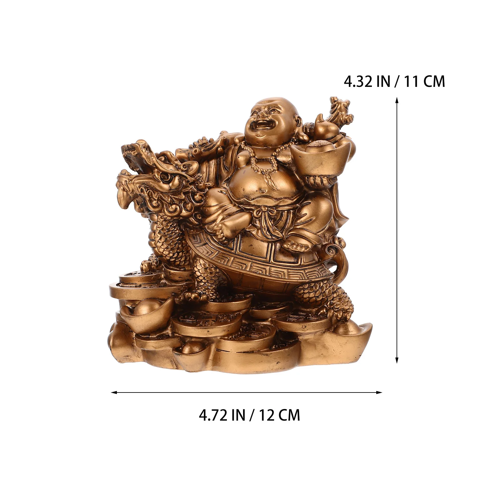 

Maitreya Buddha Ornaments Statue Tabletop Decor Decoration Home Spiritual Resin Desktop Household Office