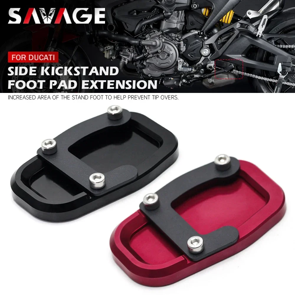 

Side Stand Extension Plate For DUCATI Monster 937 950 821 797 1200 SuperSport 939 Motorcycle Kickstand Enlarger Foot Support Pad