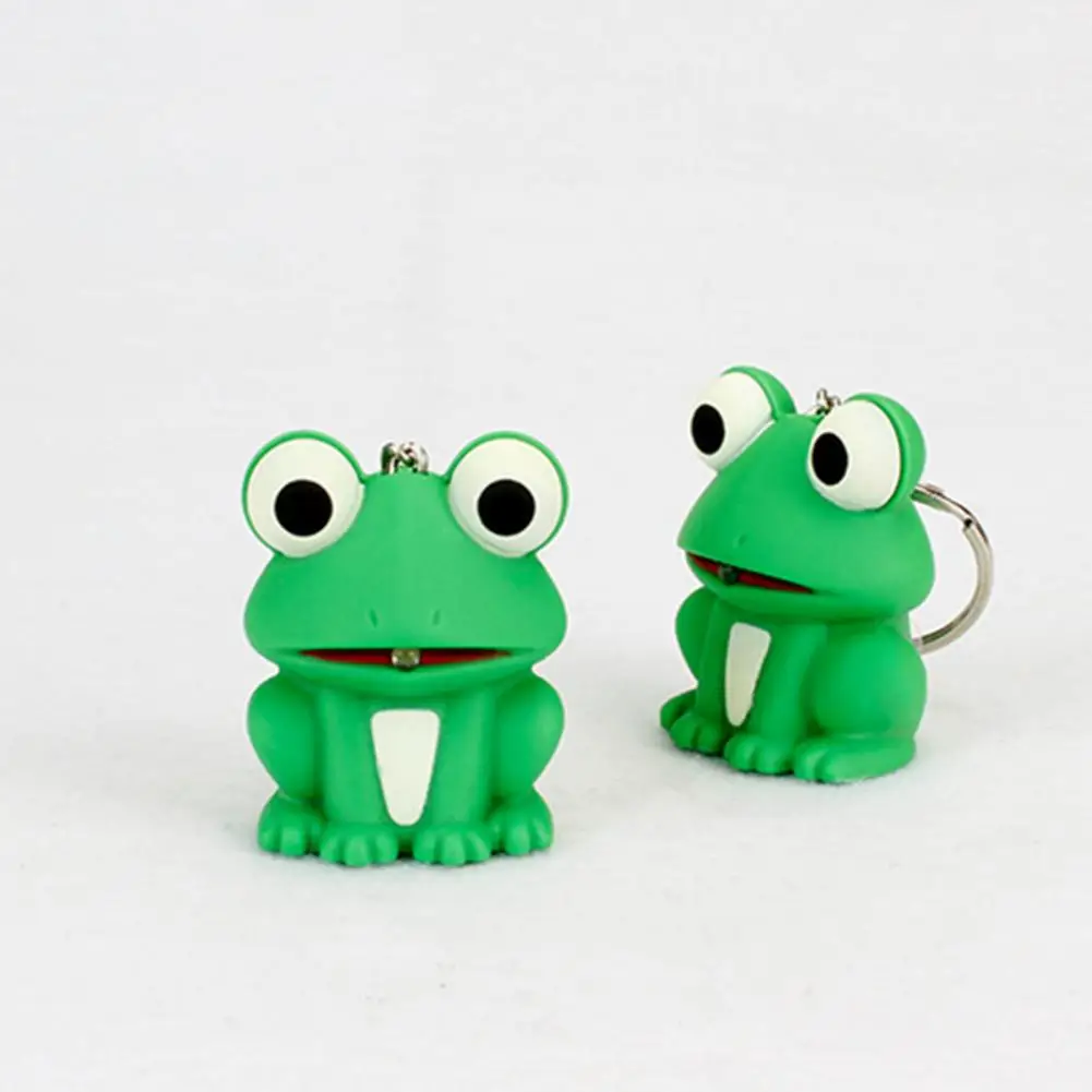 Glowing Toy  Interesting Built-in Battery Attractive  Cute Frog Pendant Toy Gift