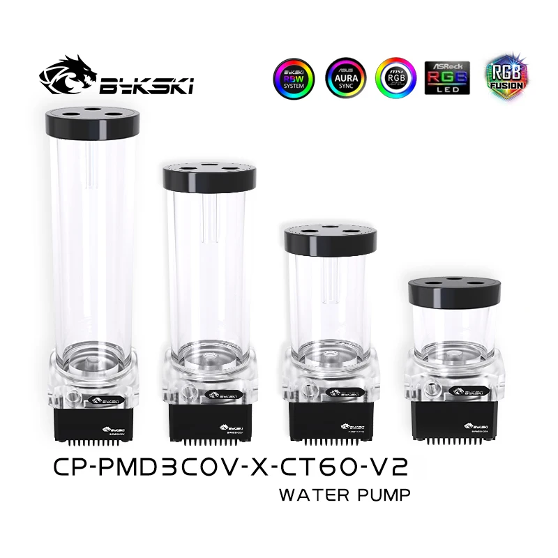 

Bykski CP-PMD3COV-X-CT60-V2 , Pump-reservoir Combination , DDC Pump With Lighting , Maximum Flow 600L/H Maximum Lift 6 Meter