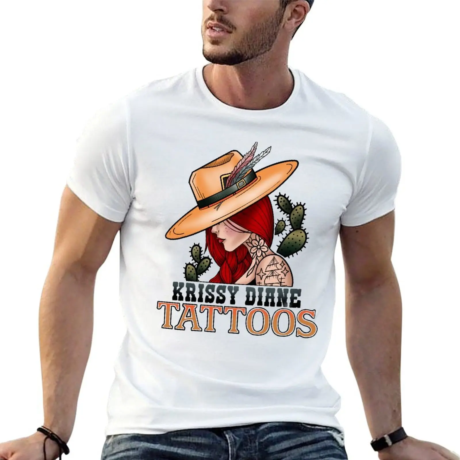 Tattooed lady T-Shirt man t shirt graphic t shirts designer t shirts for man cotton soft T-shirt