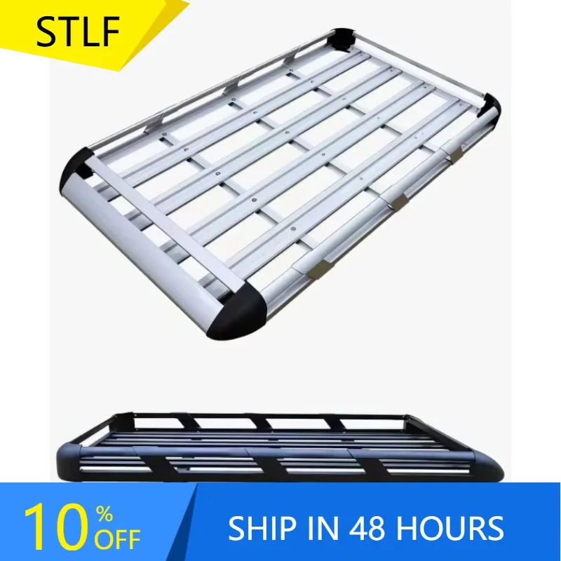 

GlowMart Newest Car Exterior Decoration Roof Rack 4x4 F150 Roof Rack Universal Aluminum Car Roof Rack