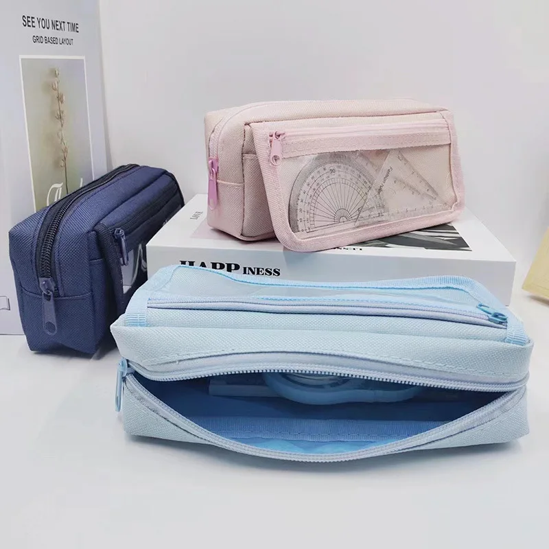 مقلمة Bview Art ذات سعة كبيرة ومتعددة الطبقات - منظم قرطاسية مدرسية مقاوم للبقع للطلاب #1