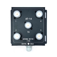 New AT-14 4-Way Coax Remote Antenna Switch, Convenient Switching 1.8MHz-60MHz 500W PEP for Radio Stations and Radios