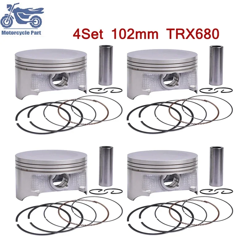 102mm 92mm 90mm 86.5mm 78.5mm 68.5mm STD Motorcycle Piston Rings Kit For Honda TRX250 TRX350 TRX420 TRX500 TRX500F TRX500STRX680