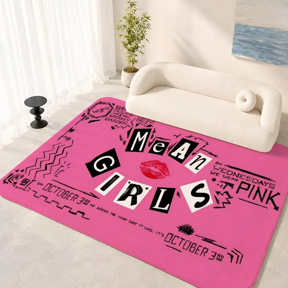Burn Book - Mean Girls Anti-Rutsch-Fußmatte, Bodenmatte, weicher Flanell, rutschfester Türteppich für das Wohnzimmer