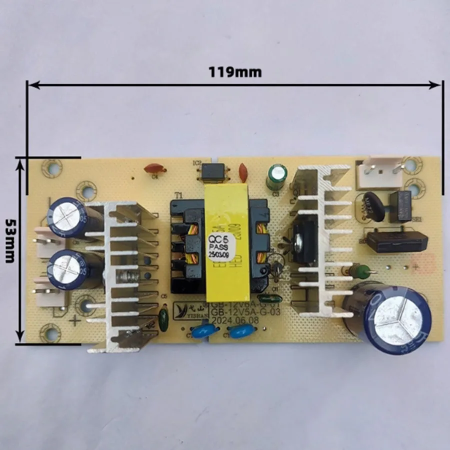 Car refrigerator power board 220V to 12V7A dual core refrigeration motherboard power supply small refrigerator repair parts