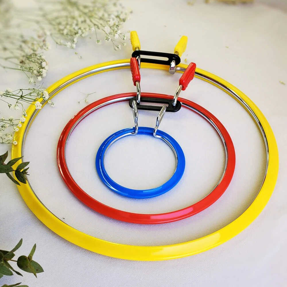 DIY Embroidery Hoop Tool Accessory Steel Frame Art Craft Cross Stitch Sewing Manual Tool Large - 195 mm