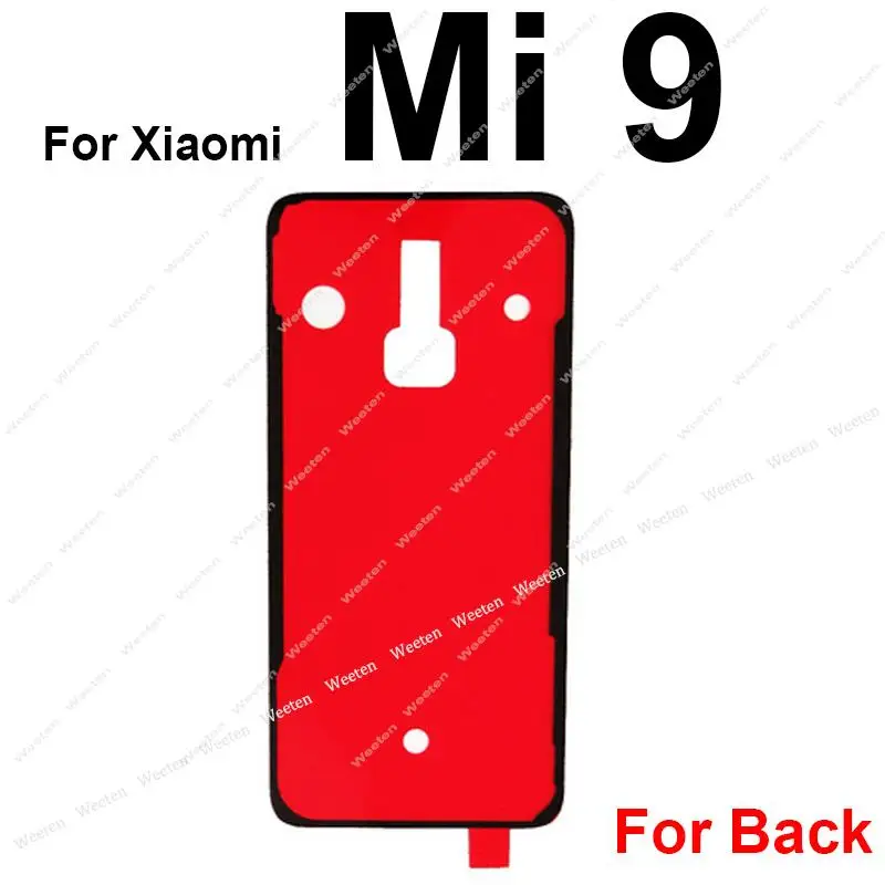 Back Battery Cover Adhesive Sticker Glue For Xiaomi Mi 6 8 9 Lite explorer Mi 9SE 9T CC9E Note 10 Pro Lite Back Housing Adhesive