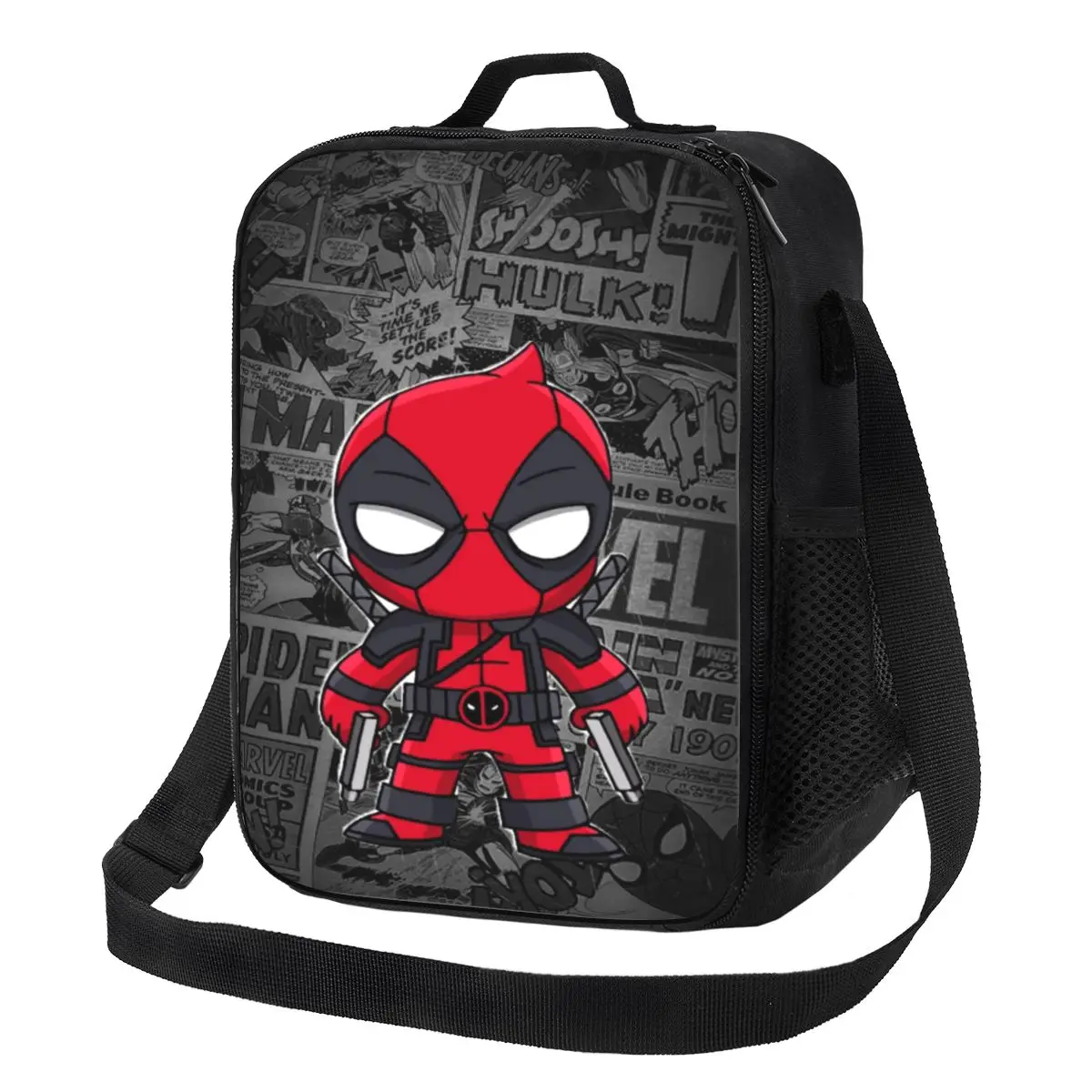 

Портативный ланч-бокс Custom D-Deadpool Movie для женщин, герметичная термосумка для еды, изолированная сумка для обеда, для офиса и работы