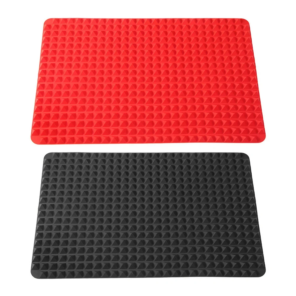 

16x11inch Cooking Pan Value Pack Kitchen Baking Accessories Silicone Pyramid Baking Mat Bakeware Silicone Mat for Oven Grilling