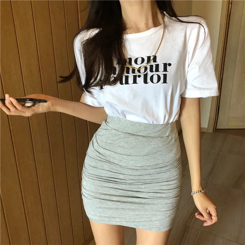 LLEchic Chic Anti-Light Se Pantaloni Gonna a pieghe ort Vita alta Sexy Dimagrante Versatile Gonna aderente Coreano Sle Pendolarismo