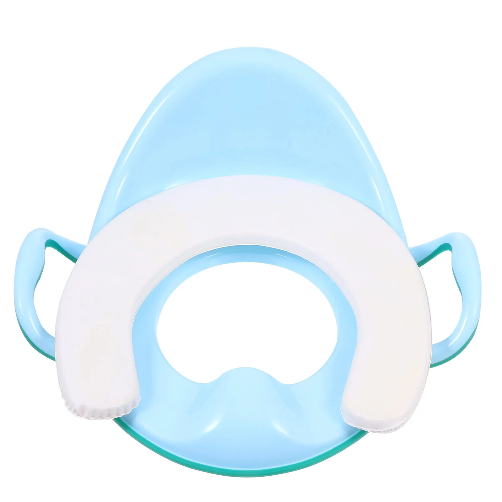 

1 Set Baby Toilet Kids Training Potty Seat With Handles Anti Slip Design Soft Cushioned Seat Back Universal Fit Standard Toilets