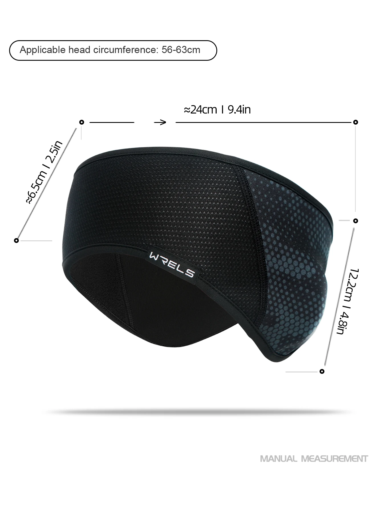 WRELS Outdoor Running Windproof Elastic Ear Muffs Headwear Lightweight Ear Protection Winter Autumn Sport Ear Warmer Headbands